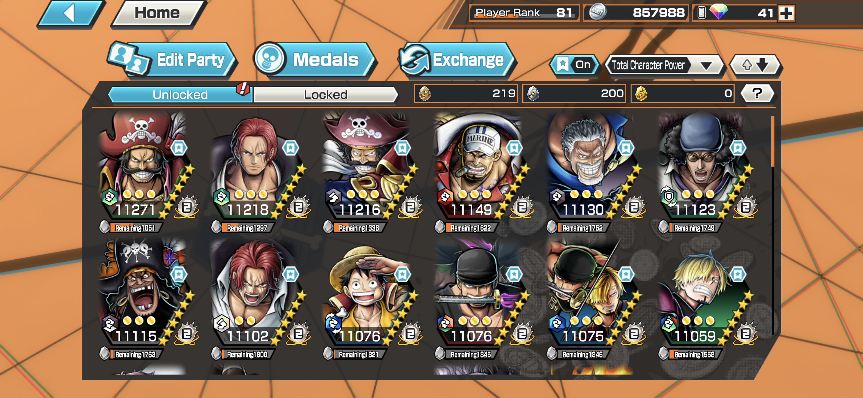 14EX with 51756 total power