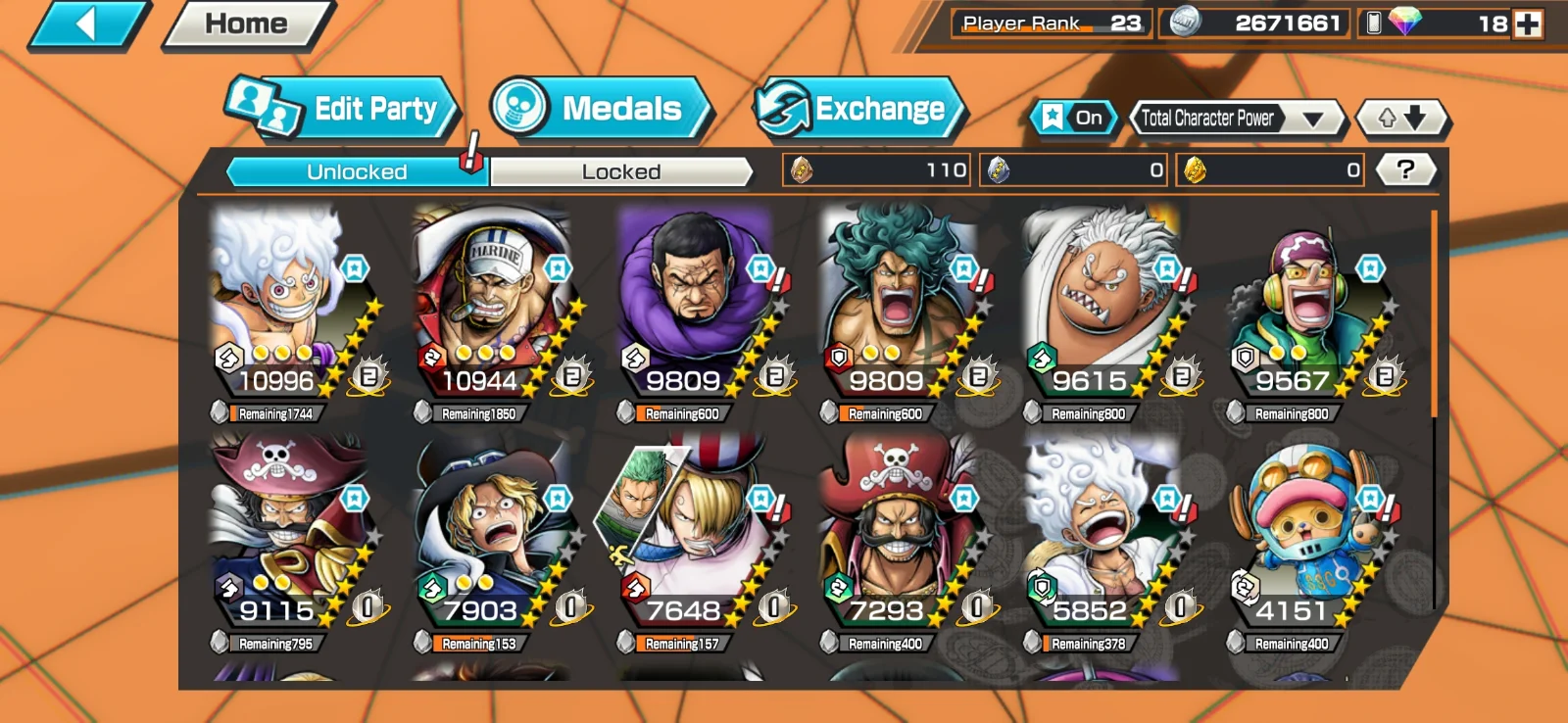 6 ex with 147+ support